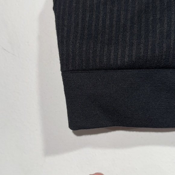 Good American Black Ribbed Tank Top size small stretch lined racerback - Picture 3 of 6